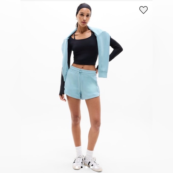 Athleta Seasoft Mid-Rise 4” Shorts Waterloo Blue NWT Mediu - Picture 3 of 8